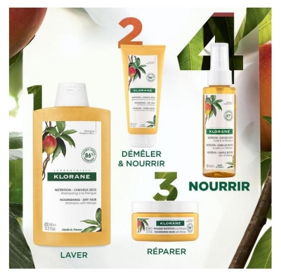Klorane Mangue Huile Nutrition Cheveux Secs 100 ml