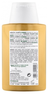Klorane Shampoing Nutrition à la Mangue - Cheveux Secs 100 ml