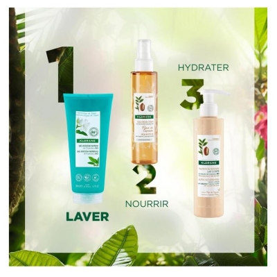 Klorane — Gel Douche au Beurre de Cupuaçu Bio — Eau de Tiaré — Tous Types de Peaux 200 ml