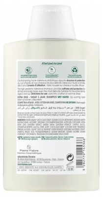 Klorane Avoine Shampoing Extra-Doux au Lait d'Avoine - Usage Fréquent - Tous Types de Cheveux Dès 3 Ans 200 ml