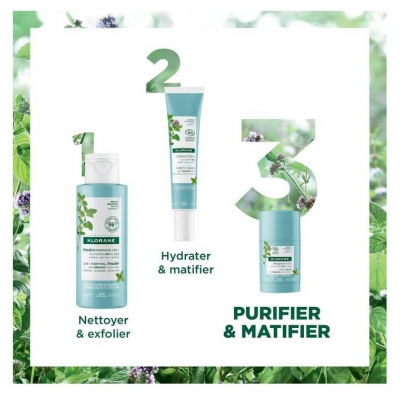Klorane Menthe Aquatique Masque en Stick Purifiant - à la Bio 25 g
