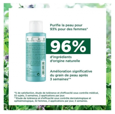 Klorane Menthe Aquatique et Argile - Poudre Purifiante Visage 3 en 1 Bio 50 g