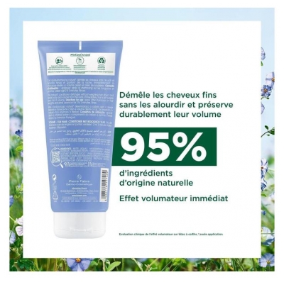 Klorane Lin Soin Après-Shampoing Volume Aux Fibres de Lin - Cheveux Fins 200 ml