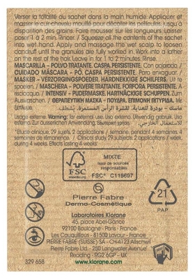 Klorane Galanga — Masque-Poudre Traitant Antipelliculaire au – Pellicules Persistantes 8 U
