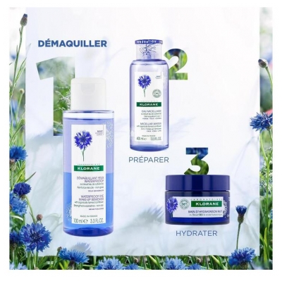 Klorane Bleuet Démaquillant Yeux Waterproof au Bleuet Bio - Yeux Sensibles 100 ml