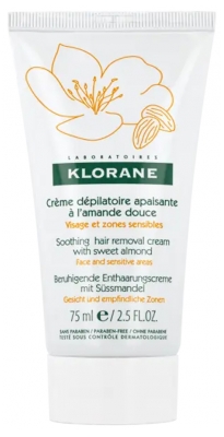 Klorane Crème Dépilatoire Apaisante à l'Amande Douce 75 ml