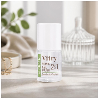 Vitry Be Green Nail Care Vernis 2en1 Base Coat & Top Coat10 ml
