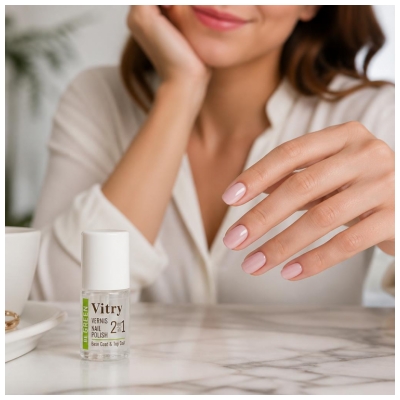 Vitry Be Green Nail Care Vernis 2en1 Base Coat & Top Coat10 ml