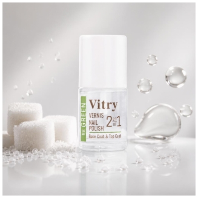 Vitry Be Green Nail Care Vernis 2en1 Base Coat & Top Coat10 ml