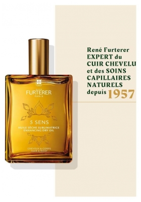 René Furterer Huile Sèche Sublimatrice - Huile Cheveux et Corps - 5 Sens 50 ml