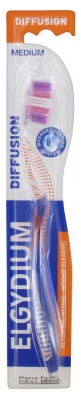Elgydium Brosse à Dents Diffusion Médium - Couleur : Rose