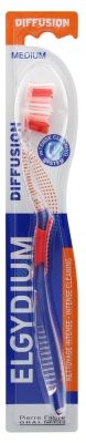 Elgydium Brosse à Dents Diffusion Médium - Couleur : Rouge