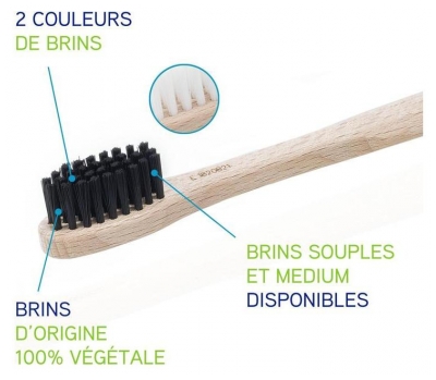 Pierre Fabre Oral Care Elgydium Brosse à Dents Bois Eco Conçue Souple