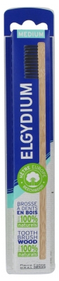 Pierre Fabre Oral Care Elgydium Brosse à Dents Bois Eco Conçue Médium - Couleur : Poils Noirs