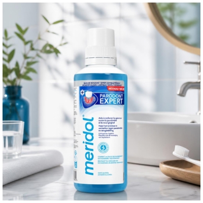 Meridol Parodont Expert Bain de Bouche Antibactérien Sans Alcool 400 ml