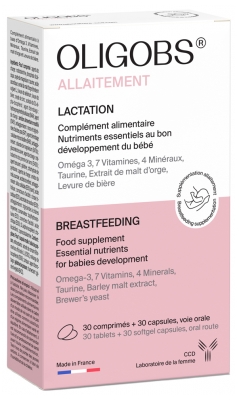 Laboratoire Ccd Oligobs Allaitement 30Cp+30Caps Fr/an Sn