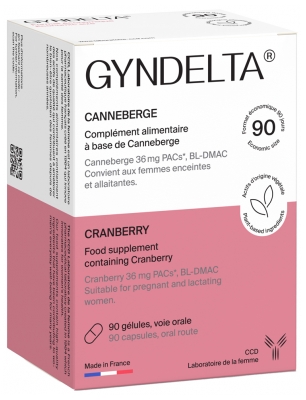 Laboratoire Ccd Gyndelta ? 90 Gélules - Sphère Urinaire - Cannerberge