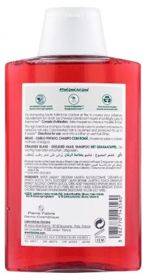 Klorane Grenade Shampoing Éclat à la Grenade - Cheveux Colorés 200 ml