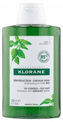 Klorane Shampoing Séboréducteur à l'Ortie - Cheveux Gras 200 ml