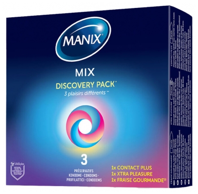 Manix Mix Pack Découverte 3 préservatifs