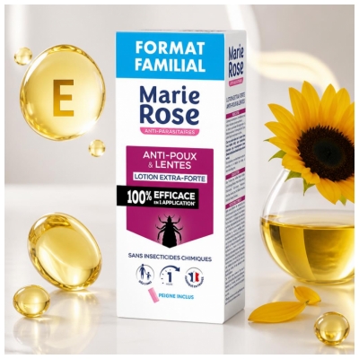 Marie Rose Anti-Poux & Lentes Lotion Extra Forte Pack Familial 200 ml
