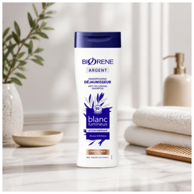 Biorène Argent Shampooing Déjaunisseur Blanc Lumineux 250 ml