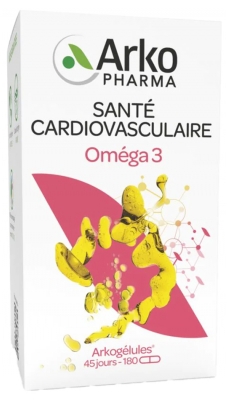 Arkopharma Arkogélules Oméga 3 Santé Cardiovasculaire 180 Capsules