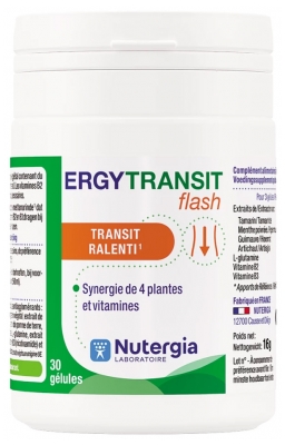 Nutergia Ergytransit Flash 30 Gélules - Transit Ralenti