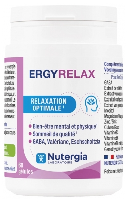 Nutergia Ergyrelax 60 Gélules - Relaxation Optimale