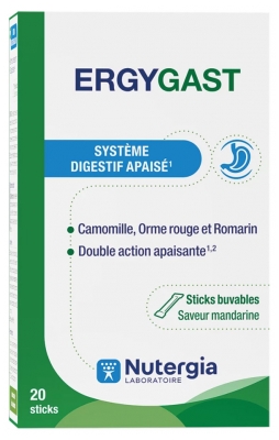 Nutergia Ergygast 20 Sticks - Système Digestif Apaisé