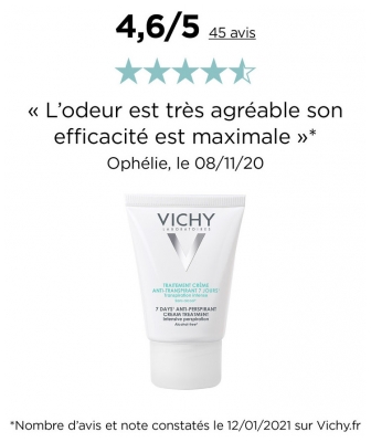 Vichy Traitement Anti-Transpirant 7 Jours Crème 30 ml