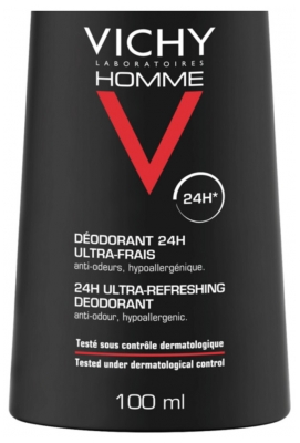 Vichy Homme Déodorant Vaporisateur Ultra-Frais 24H 100 ml