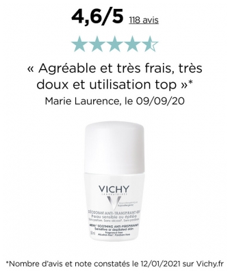 Vichy Anti-Transpirant Peau Sensible Roll-On 50 ml