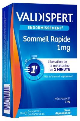 Valdispert Sommeil Rapide 1 mg - Complément Alimentaire 50 Comprimés