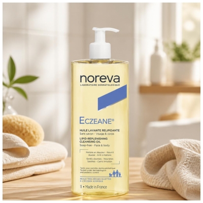 Noreva Eczeane Huile Lavante Relipidante Eczéma (Peaux Très Sèches) 1 L