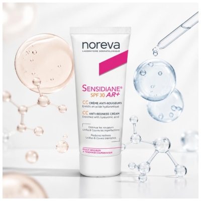 Noreva Sensidiane AR+ CC Crème Anti-Rougeurs SPF30 (Couperose Peaux Sensibles) 40 ml