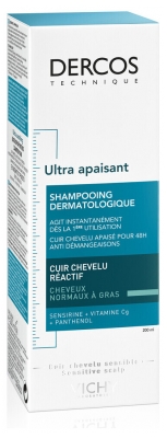 Vichy Dercos Ultra Apaisant Shampoing Cheveux Normaux à Gras 200 ml