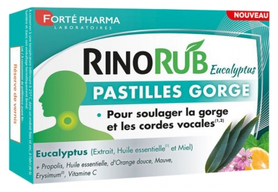 Forté Pharma Rinorub Pastilles Gorge - 20 Comprimés