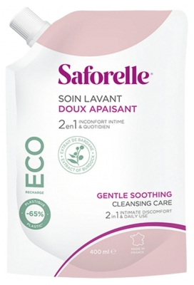 Saforelle Soin Lavant Doux Eco-Recharge 400 ml