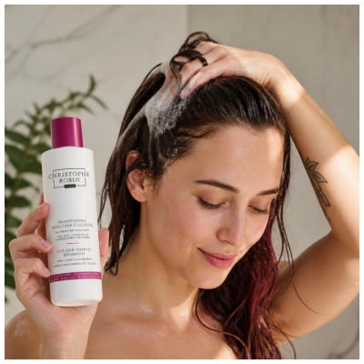 Christophe Robin Shampoing Bouclier Couleur (Cheveux Colorés, Décolorés, Méchés) 250 ml
