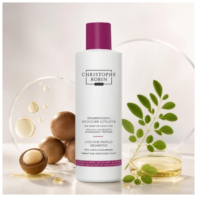 Christophe Robin Shampoing Bouclier Couleur (Cheveux Colorés, Décolorés, Méchés) 250 ml