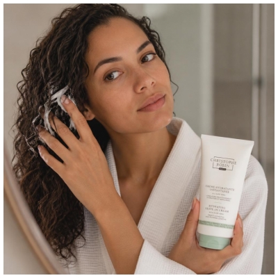 Christophe Robin Crème Hydratante Instantanée (Cheveux Ternes, Frisottis) 150 ml