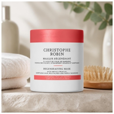 Christophe Robin Masque Régénérant (Cheveux Secs et Abîmés) 75 ml