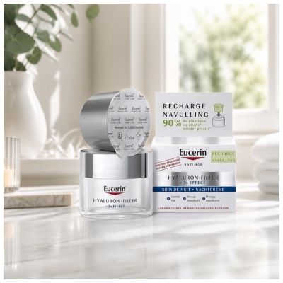 Eucerin Hyaluron-Filler +3X Effect Soin de Nuit Anti-Âge Recharge 50 ml