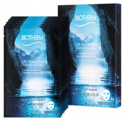 Biotherm Life Plankton Essence-in-Mask Masque Régénérant 6 Masques en Coton