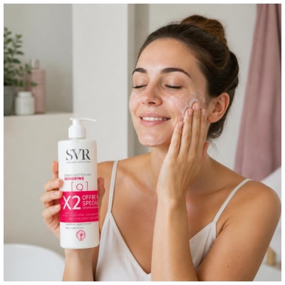 SVR Sensifine Dermo-Nettoyant Démaquillant Lot de 2 x 400 ml