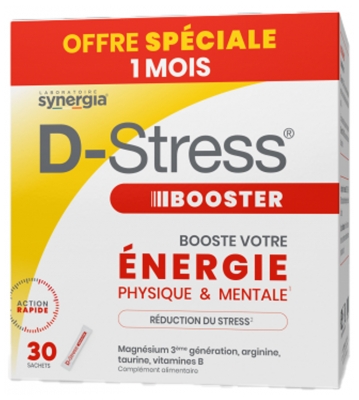 Synergia d-Stress Booster Pack Eco 1Mois - Boite de 30 Sticks