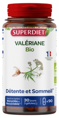 Superdiet Valériane - Détente et Sommeil Bio 90 Gélules