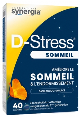 Synergia D-Stress Sommeil Endormissement 40 Comprimés