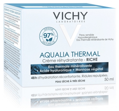 Vichy Aqualia Crème Réhydratante Riche Pot 50 ml